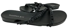 Madden Girl Women's Candy Spike Slip On Casual Slide Sandals Black Size:6 88F
