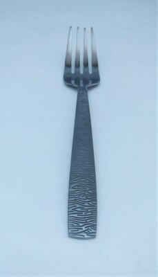 Hampton Silversmiths Edelstahl Unknown Textured Wood Grain Salat Gabel (S)