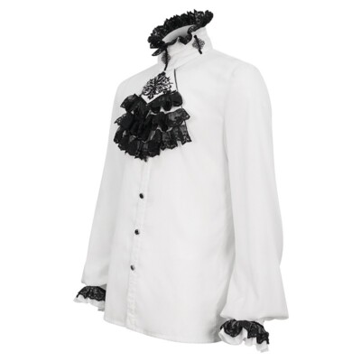 kelly green dress shirt WIDE COLLAR SHIRT IN COTTON AND SILK - KELLY GREEN
