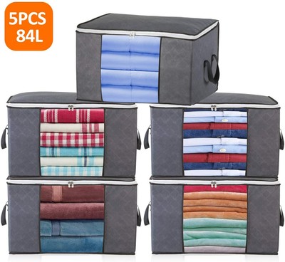 3/5er Aufbewahrungstasche Kleideraufbewahrungstasche für Bettwäsche