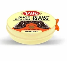 Vilo Cream Shoeshine Polish Neutral Waterproof  Self Shoe Shine 50 ML NEW German