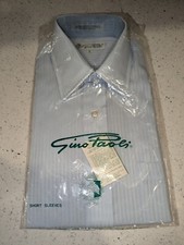 Vintage Gino Paoli Men's Button Down Shirt, Size 15 NOS