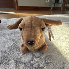 Ty Beanie Babies Weenie Dachshund Dog Plush Toy 1995 Original Retired with Tags