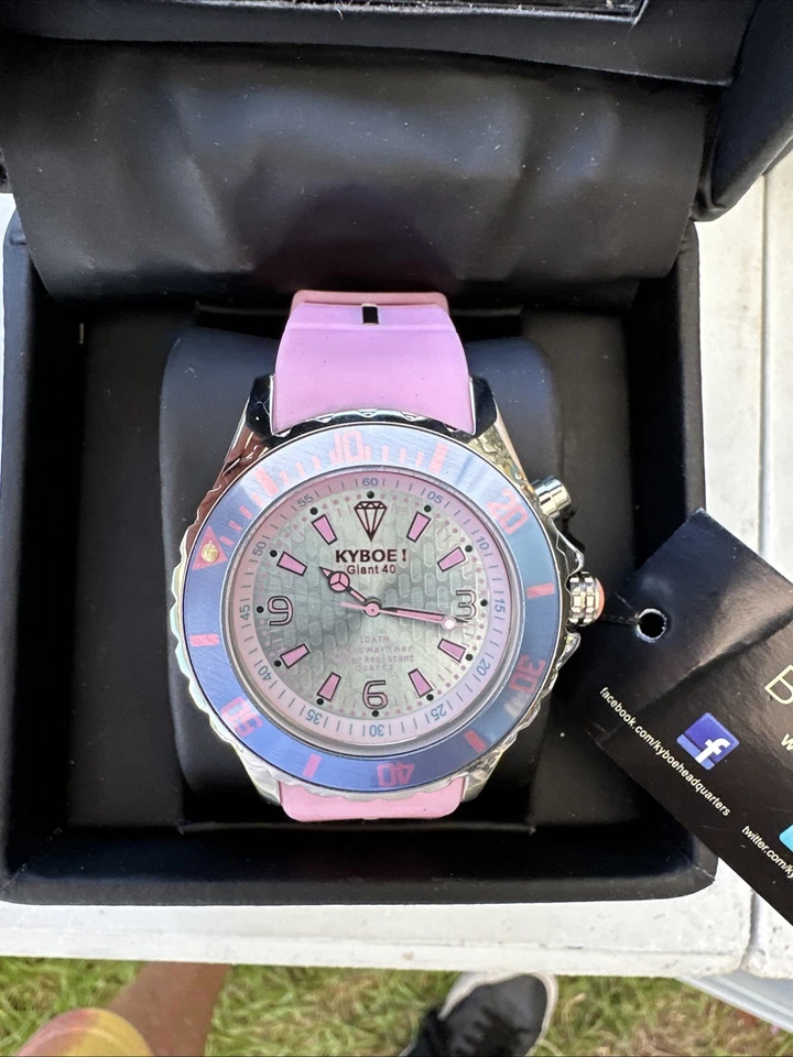 Relógio KYBOE Giant Mariner 40MM, KY 40-016 prata rosa 10 caixas eletrônicos - Imagem 2 de 4