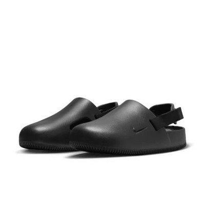 Men s Size 9 | Women s Size 10 Nike Calm Mules Black Strap Shoes FD5130-001