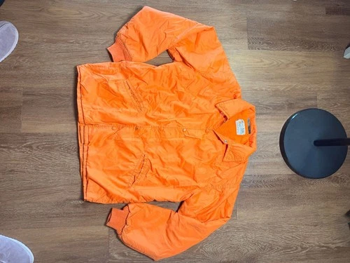 Westark Windbreaker Buccaneer Orange Nylon Snap Jacket DeGross Construction - product listing photo