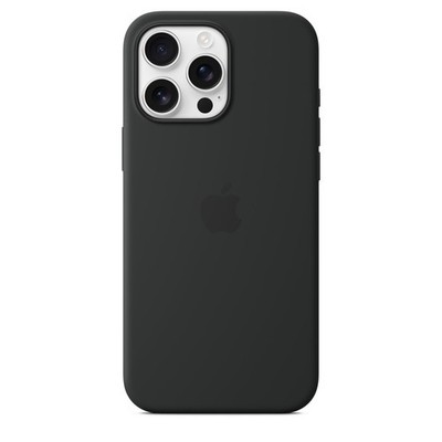 Original / Offizielle Apple iPhone 16 Pro Max Silikon Hülle / Cover - Schwarz - Neu
