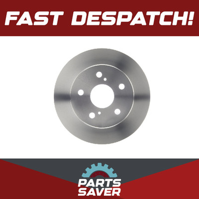 2x Brake Discs Pair Solid fits TOYOTA COROLLA 1.6 Rear 2006 on 259mm Set Bosch