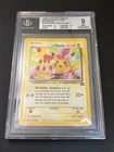 1999 WOTC Pokemon Birthday Pikachu 24 Black Star Promo Card Beckett BGS 9 Mint