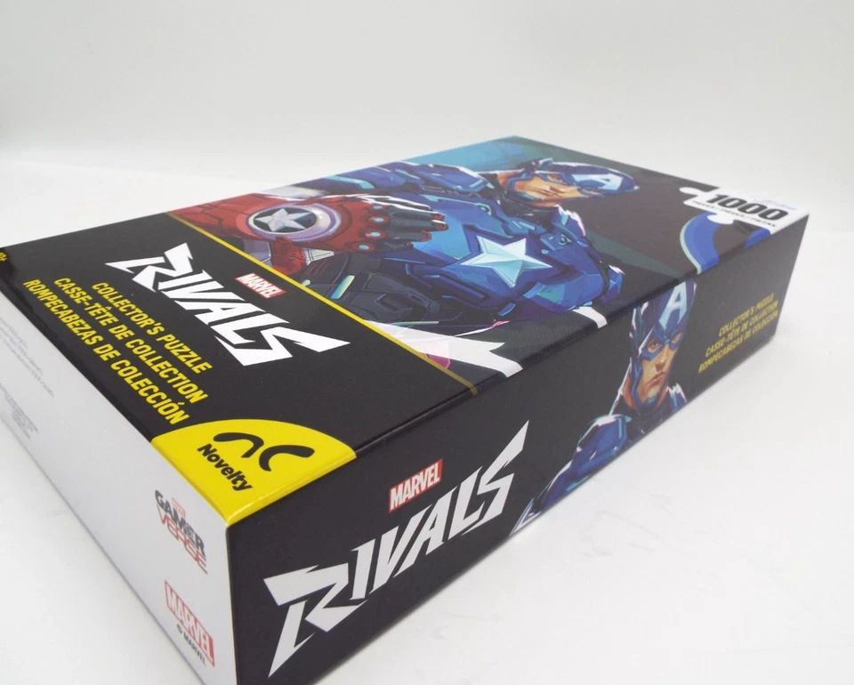 Marvel Rivals Capitán América 1000 Piezas Coleccionista Puzzle Jugador Verso NUEVO Bolso Sellado Foto 4 de 4