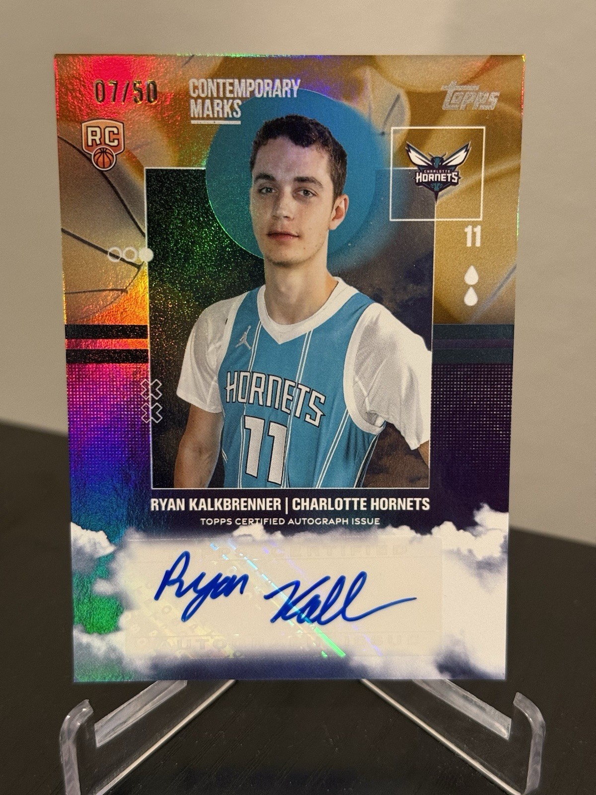 2025 Topps Ryan Kalkbrenner ROOKIE RC Contemporary Marks Gold AUTO /50