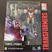 TRANSFORMERS GENERATIONS POWER OF THE PRIMES VOYAGER CLASS STARSCREAM FIGURE