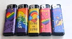 new large gas refillable electronic lighters large x 5 LOVE IS LOVE - Picture 2 of 2