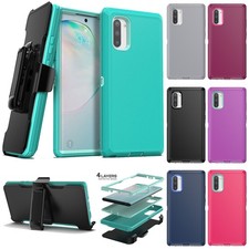For Samsung Galaxy Note10, Note10 Shockproof Bumper Case Hybrid Cover Holster