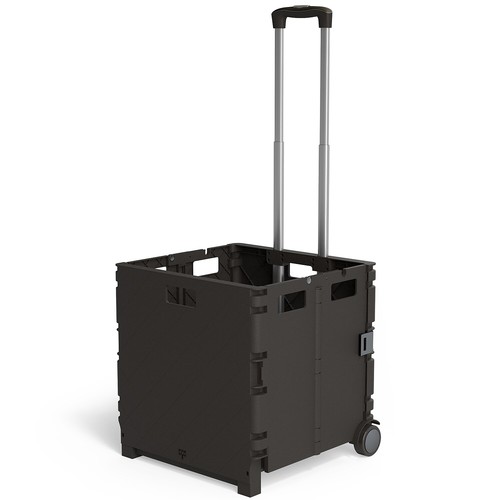 Staples Plastic/Poly Mobile Utility Cart with Dual Wheel Black (ST60714-CC)