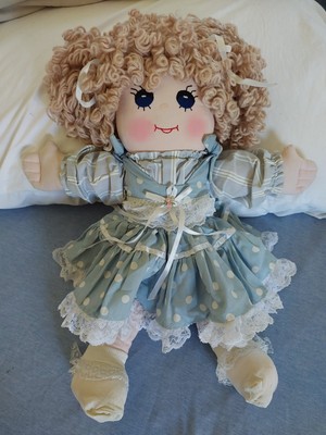 Vintage Handmade 18'' Jointed Rag Doll