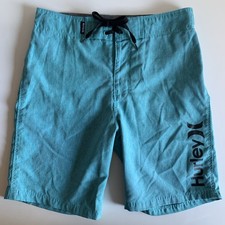 Hurley Teal Boys Swim Trunks Size 7