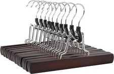 Wooden Pants Hangers Cherry 10 Pack...