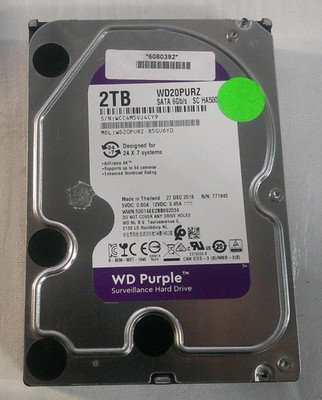 Western Digital WD Purple 2TB WD20PURZ  Surveillance Hard Drive