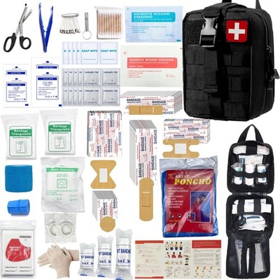 293Pcs/set - First Aid Kit Molle Pouches Emergency Survival Kit Suitable for ...