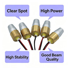 Blue 450nm 1W 1000mW Laser Diode Module Dot-shaped Spot with Focusing Lens