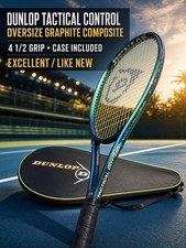 Dunlop Tactical Control Oversize Tennis Racquet 4 1/2 w/ Case