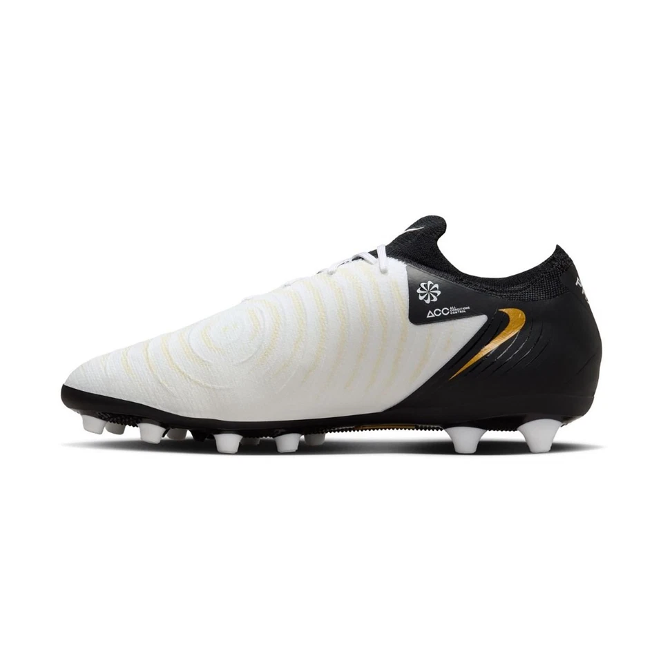 Nike Women's Phantom GX 2 AG-Pro Size 8.5 White Black Gold Cleats FJ2582-100 New - Image 3 of 4