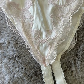 Agent Provocateur Molly Ivory & Pink Suspender AP 3 Medium Approx UK 6-8 BNWT