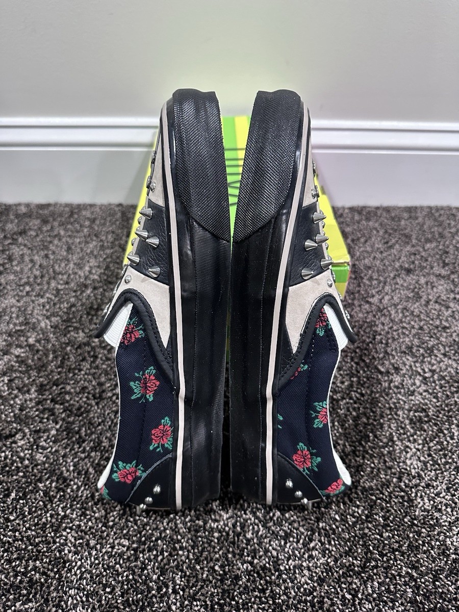 Gucci x Vans Black Checkered Leather / Suede Studded Slip Ons Gucci x Vans Black Checkered Leather Suede Studded Slip Ons  main image 2