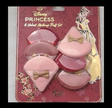 NWT Disney Princess - Belle - Six Velvet Makeup Puff Set