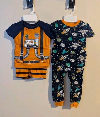Members Mark 4 Pieces Toddler Boys Space Pajamas 18 Months