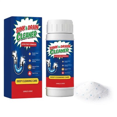 Powerful Fast-Acting Drain Cleaner Powder   Sink and Clog Remover