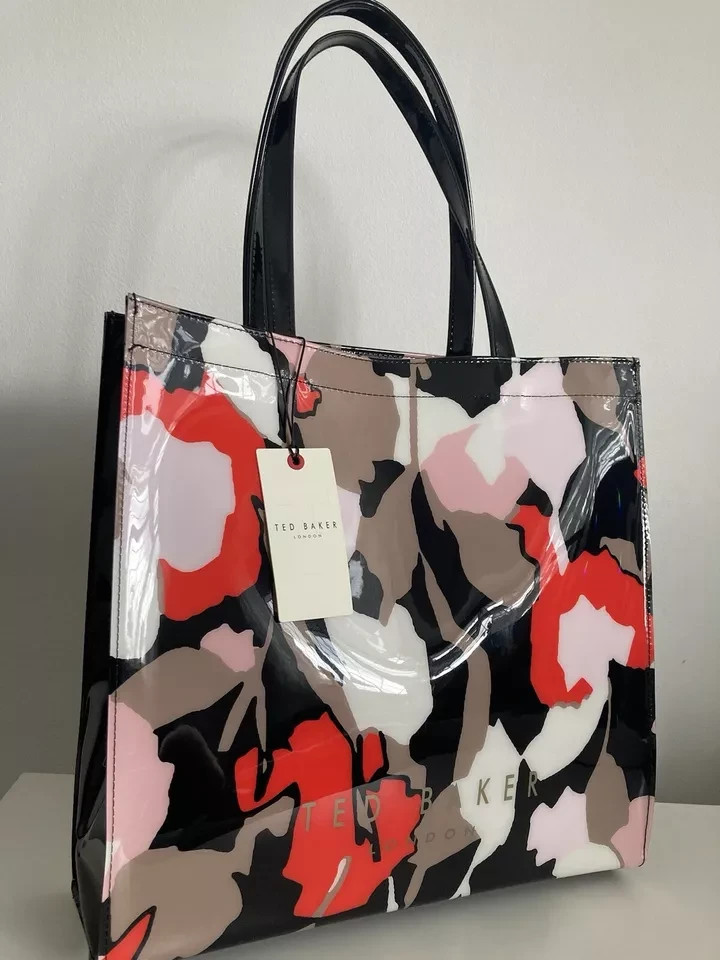 Floral Tote Ted Baker Large Icon Bag Black Women Black Large