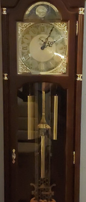 AMS Standuhr klassisch Holzgehäuse mechanisch Westminster-Glockenschlag