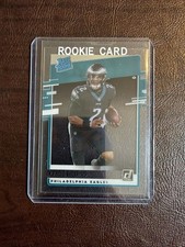 2020 Panini Chronicles Donruss Clearly Rated Rookie Jalen Hurts Eagles #RR-JAH