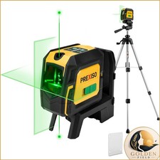 Prexiso P2LC15CG Laser Level Tripod 2 Plumb Dots 100Ft Self Leveling