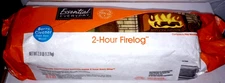 2 - Hour Fire Log (3 Pounds) Essential Everyday - Burns Cleaner than Wood - New