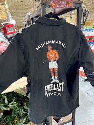 RVCA x Everlast Muhammad Ali Coach Jacket Black   Limited Edition   Brand New- L