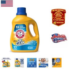 Eco-Friendly Plus OxiClean Laundry Detergent, 100.5 Fl Oz, Odor-Free 77 Loads 0.17 per gallon