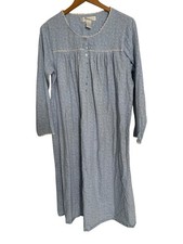 Eileen West Womens L Cotton Ballet Nightgown Fairy Tale Long Sleeve Floral Lace