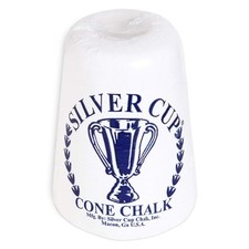Premium Billiard Cone Chalk - Silver Cup Style, White, Perfect for Pool Games