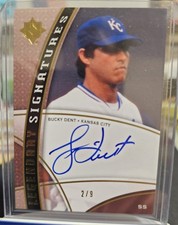 BUCKY DENT 2/9 2009 Upper Deck Ultimate Collection Legendary Signatures Auto