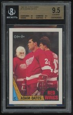 1987-88 O-Pee-Chee Adam Oates Rookie #123 BGS 9.5 - Detroit Red Wings - HOF RC