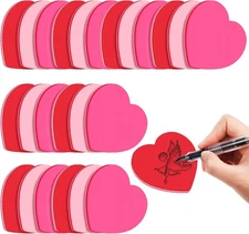 BBTO 720 Sheets Heart Shaped Sticky Notes Sticky Memo Funny Self Stick 3 x 3 Inc
