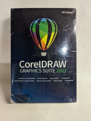 CorelDRAW Graphics Suite 2021 for Windows PC - Full Retail Version