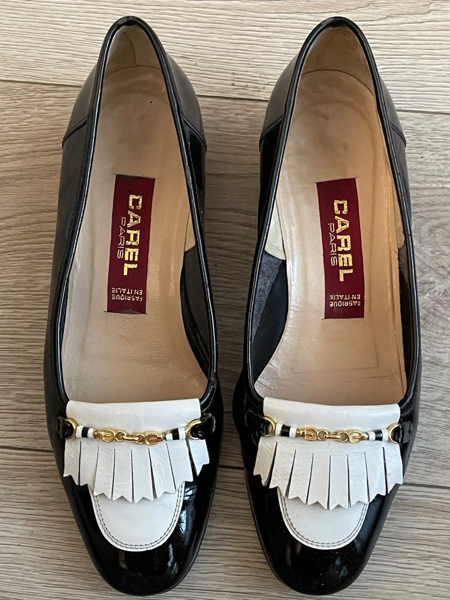 Escarpins Vintage Carel Pointure 40,5 (8 1/2) - Cuir Beige - Occasion Très Bon état - Talons Hauts
