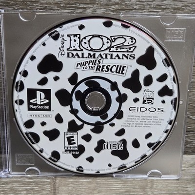 Sony SLUS-01152 102 Dalmatians PS1 Game Unisex OS Black White Tested