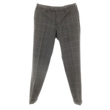 Ghost Project Wool Check Dress Pants Used Size 48 Gray Stretch Sale