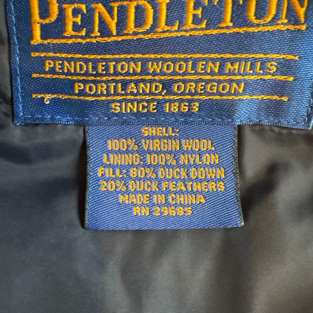 Pendleton Down Vest Native Pattern Casual Warm Li… - image 5