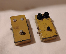 LOTTO VINTAGE MXR BUD BOX EFFETTI CHITARRA ELETTRICA PEDALI EARLY SCRIPT NON TESTATI HTF